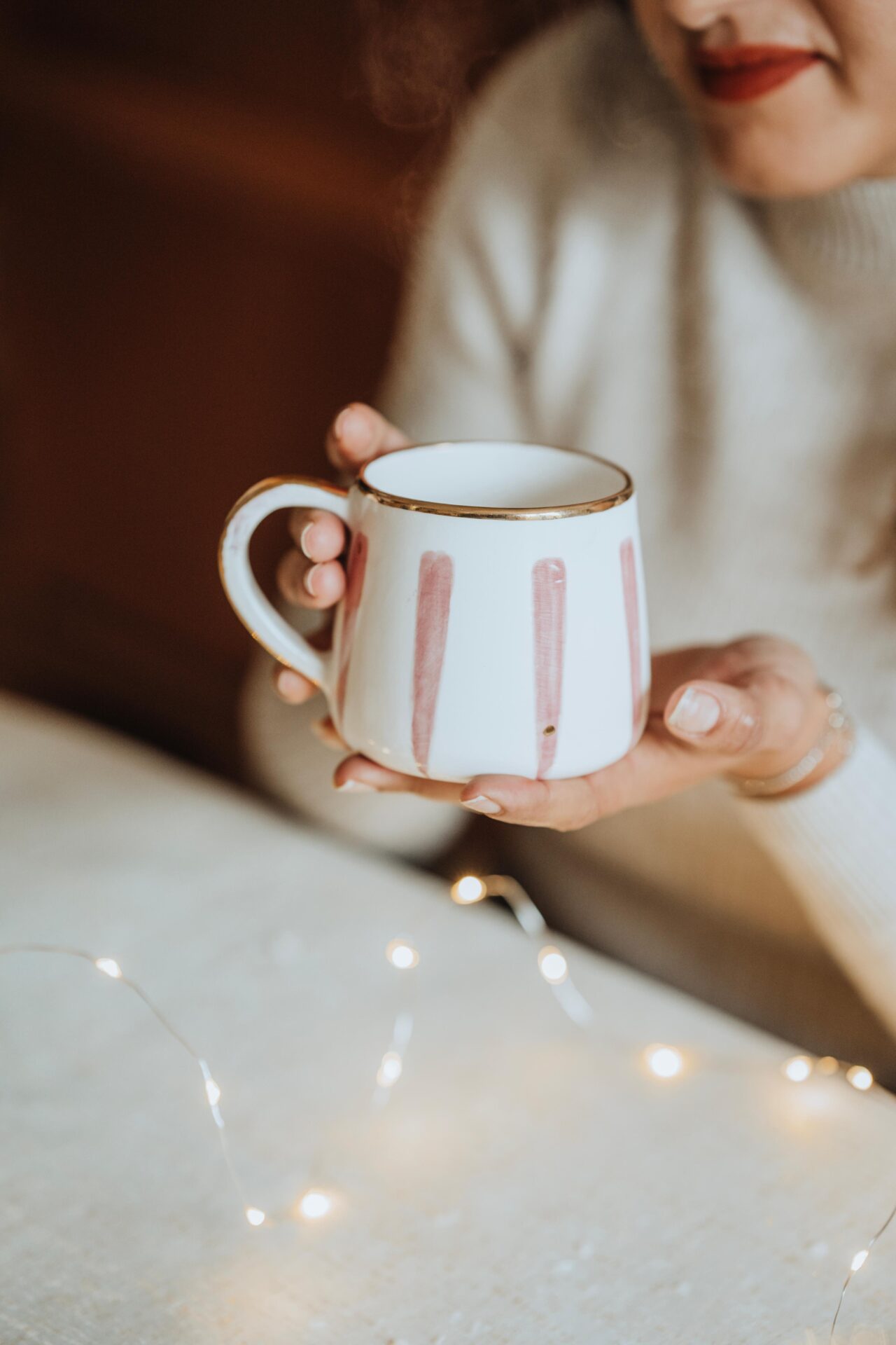 Mug en Ceramique et Feuille d'or – Image 2